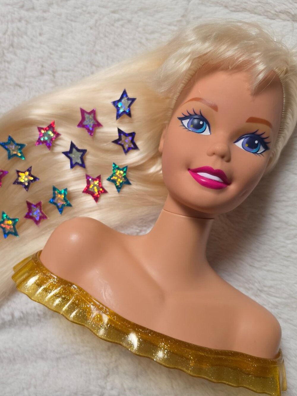 Vintage 1995 Jewel Hair Mermaid Barbie Styling Head Mattel 90s Nostalgia